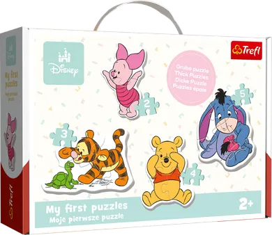 Trefl, Winnie the Pooh, My First Puzzles, 2+3+4+5 piese