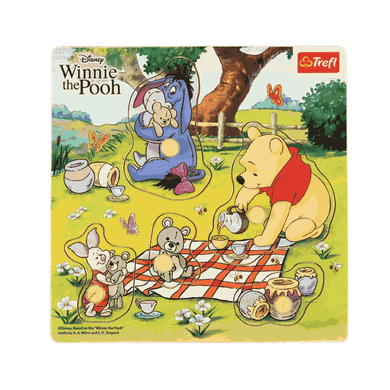 Trefl, Winnie the Pooh, puzzle din lemn, 5 piese