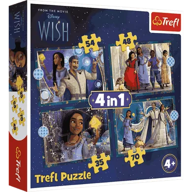 Trefl, Wish, puzzle, 4in1, 207 piese