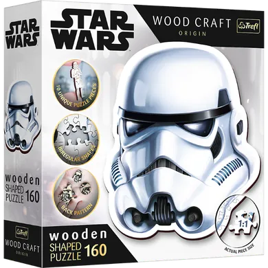 Trefl, Wood Craft, Star Wars, Stormtrooper's Helmet, puzzle, 160 piese