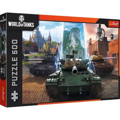 Trefl, World of Tanks, Time for Action, puzzle, 500 piese