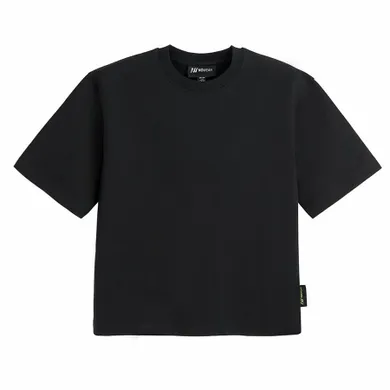 Tricou negru cu croiala lejera unisex NOWEAR