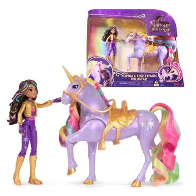 Unicorn Academy, papusa Sophia si unicorn Light Magic Wildstar