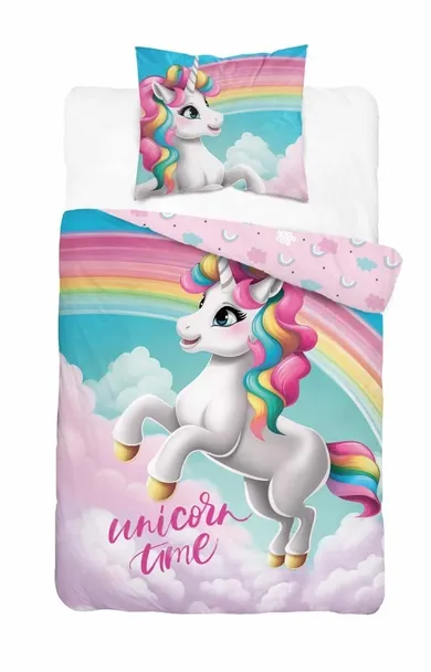 Unicorn, set lenjerie de pat single, 140-200 cm