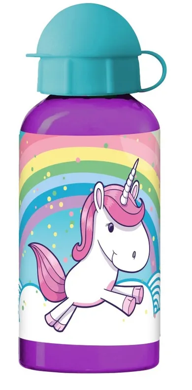 Unicorn, sticla de apa din aluminium, 400 ml