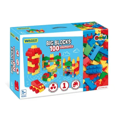 Wader, Big Blocks, cuburi, 100 elemente