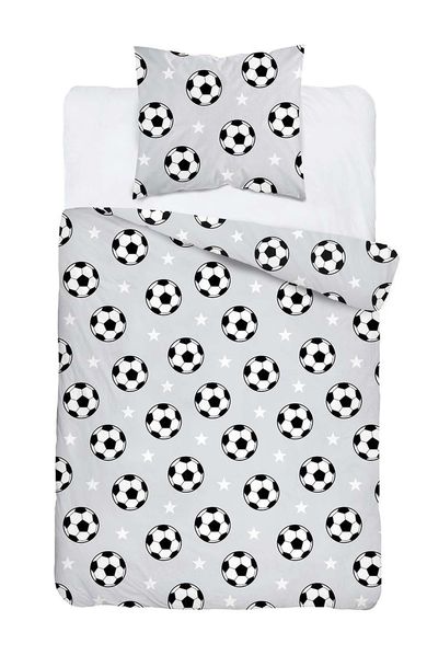 XOXO, set de lenjerie de pat pentru tineri, 140-200 cm + 70-80 cm, Football