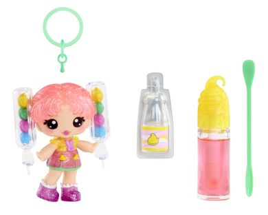 Yummiland, Lip Gloss Doll, Rainbow, mini papusa + luciu de buze DIY