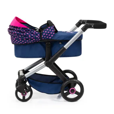 Bayer Design, Xeo, carucior multifunctional pentru papusi, bleumarin-roz