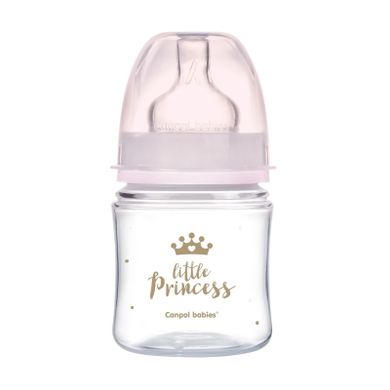 Canpol babies, setul, biberon 120 ml + suzeta din silicon, 0-2 luni