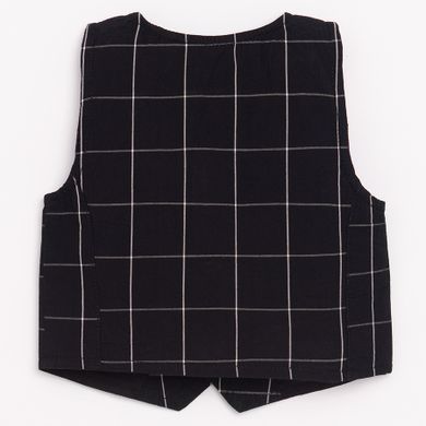 Cool Club, Set pentru baieti, Body-camasa cu maneca lunga, Vesta, Papion pentru baieti, Pantaloni, Bretele, alb-bleumarin