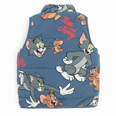 Cool Club, Set pentru baieti, Vesta, Bluza cu maneca lunga, Pantaloni trening, mix, imprimeu Tom & Jerry