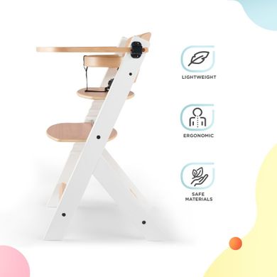 Kinderkraft, Enock, scaun pentru hranire copii 3in1, negru