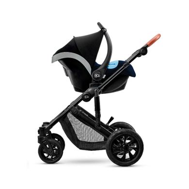 Kinderkraft, Prime, carucior multifunctional 3in1, bleumarin + geanta Mommy Bag