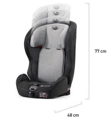 Kinderkraft, Safety Fix, scaun auto 9-36 kg, negru