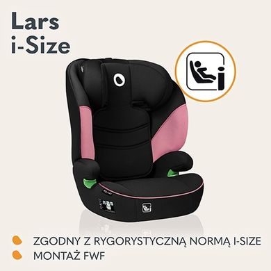 Lionelo, Lars, I-size, scaun auto, 100-150 cm, Pink Baby