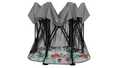 Lionelo, Roel, tarc de joaca pentru copii, 112-112 cm, Grey Multicolor