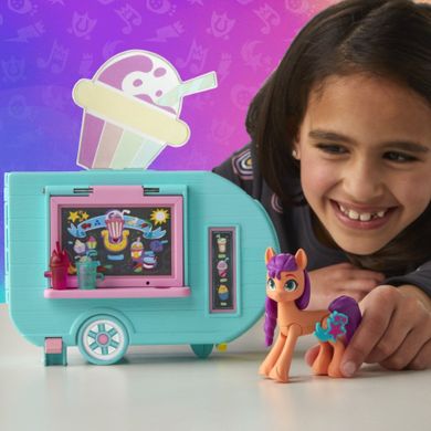 My Little Pony, Sunny Starscout - Smoothie Truck, set de joaca cu figurina si accesorii