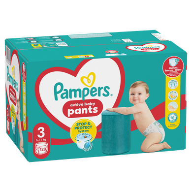Pampers Pants, scutece-chilotel marimea 3, 6-11 kg, 128 buc.