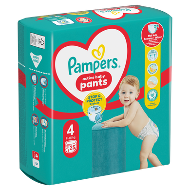 Pampers Pants, scutece-chilotel marimea 4, 9-15 kg, 25 buc.