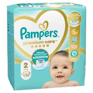 Pampers Premium Care, scutece marimea 2, 4-8 kg, 23 buc.