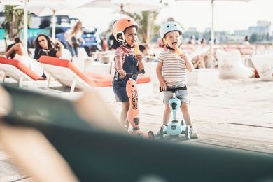 Scoot & Ride, Highwaykick 1, vehicul fara pedale si trotineta 2 in 1, Peach