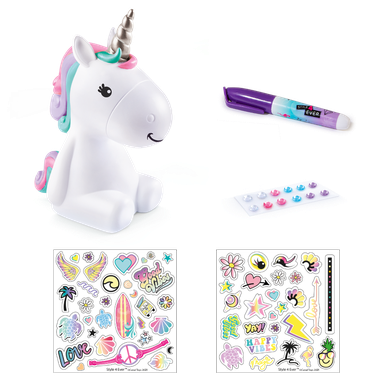 Smiki, Vinyl Design, Unicorn, pusculita, DIY, albastru