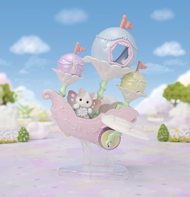Sylvanian Families, Vehiculul zburator al zanei florilor, set cu figurina, 5827