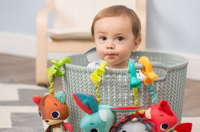 Tiny Love, Tiny Smarts, Vulpita Christopher, jucarie vibranta cu agatatoare
