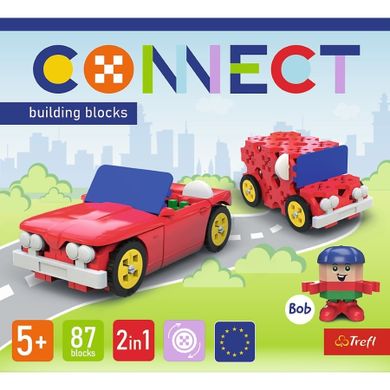 Trefl, Connect, Cabriolet / Delivery Van, set de constructie, 87 piese, 61970