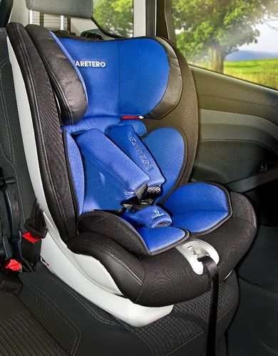 Caretero, Volante Fix, scaun auto, 9-36 kg, negru