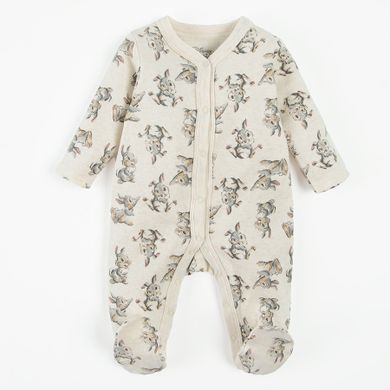 Cool Club, Set pentru bebelusi, bumbac organic, Caciula, Baveta, Body cu maneca scurta, Bluza cu capse, Pantaloni cu botosei, Pijama tip salopeta, mix, imprimeu Bambi