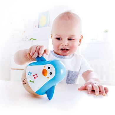 Hape, Pinguin muzical, hopa-mitica, jucarie pentru bebelusi