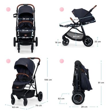 Kinderkraft, All Road, caruciorul, gri