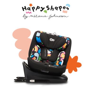 Kinderkraft, I-Grow, scaun auto, I-size, Happy Shapes, 40-150cm