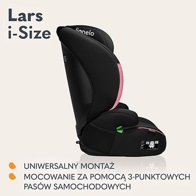 Lionelo, Lars, I-size, scaun auto, 100-150 cm, Pink Baby