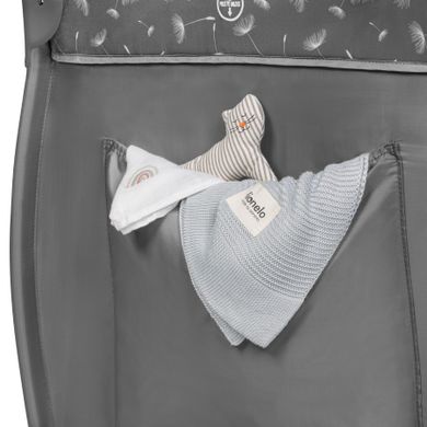 Lionelo, Stefi Plus, patut de voiaj portabil, pe doua niveluri, Grey White