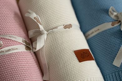 Maya Moo, patura, bambus-bumbac, roz, 80-100 cm