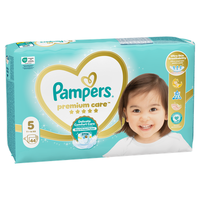 Pampers Premium Care, scutece marimea 5, 11-18 kg, 44 buc.