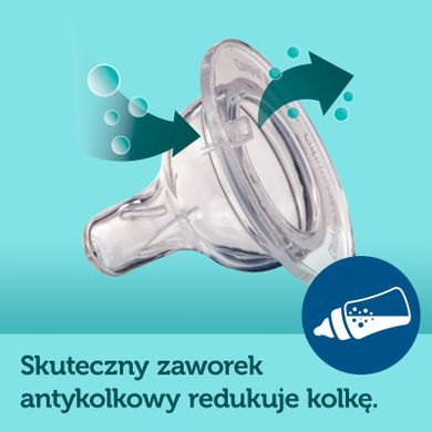 Canpol babies, setul, biberon 120 ml + suzeta din silicon, 0-2 luni