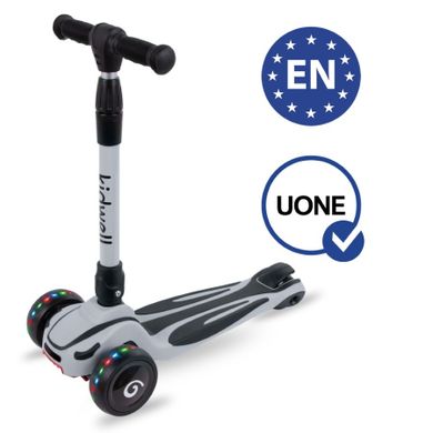 Kidwell, Jax, trotineta cu 3 roti, gri-negru
