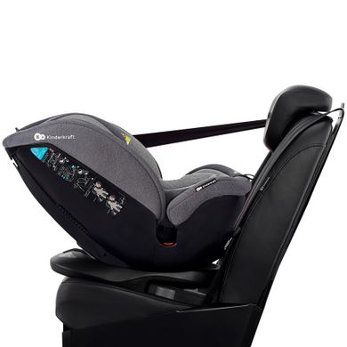 Kinderkraft, Xpedition, scaun auto rotativ 0-36 kg, gri