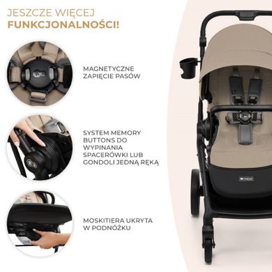 Kinderkraft, Yoxi, carucior sport, Sand Beige