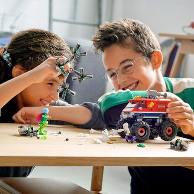 LEGO Marvel Super Heroes, Camionul gigant al Omului paianjen contra Mysterio, 76174