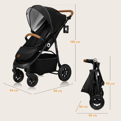 Lionelo, Natt, carucior sport, Black Onyx