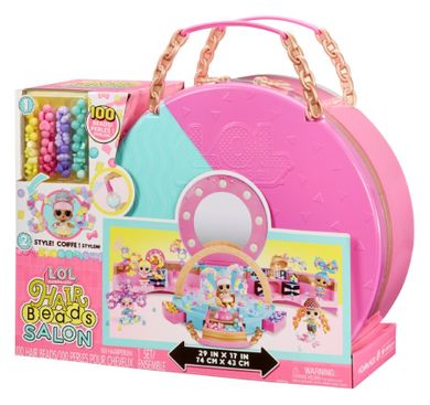 L.O.L. Surprise, Hair Beads Salon, set cu mini papusa
