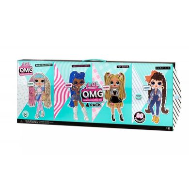 L.O.L. Surprise, O.M.G., 4 Pack, Candylicious, Miss Independent, Alt Grrrl si Busy BB, set de papusi