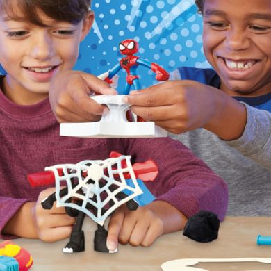 Play-Doh, Marvel Spider-Man, Launch & Slice Battle, set creativ