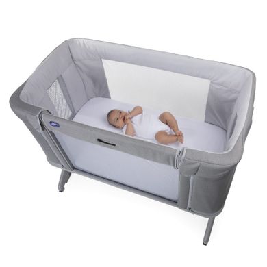 Chicco, Co-Sleeping Next2me, Forever, patut atasabil, Cool Grey