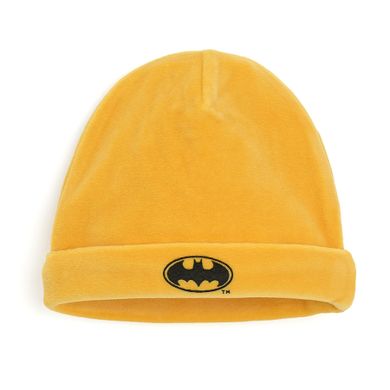 Cool Club, Set pentru baieti, Caciula, Body cu maneca lunga, Salopeta cu botosei, Pantaloni cu botosei, Patura, mix, imprimeu Batman